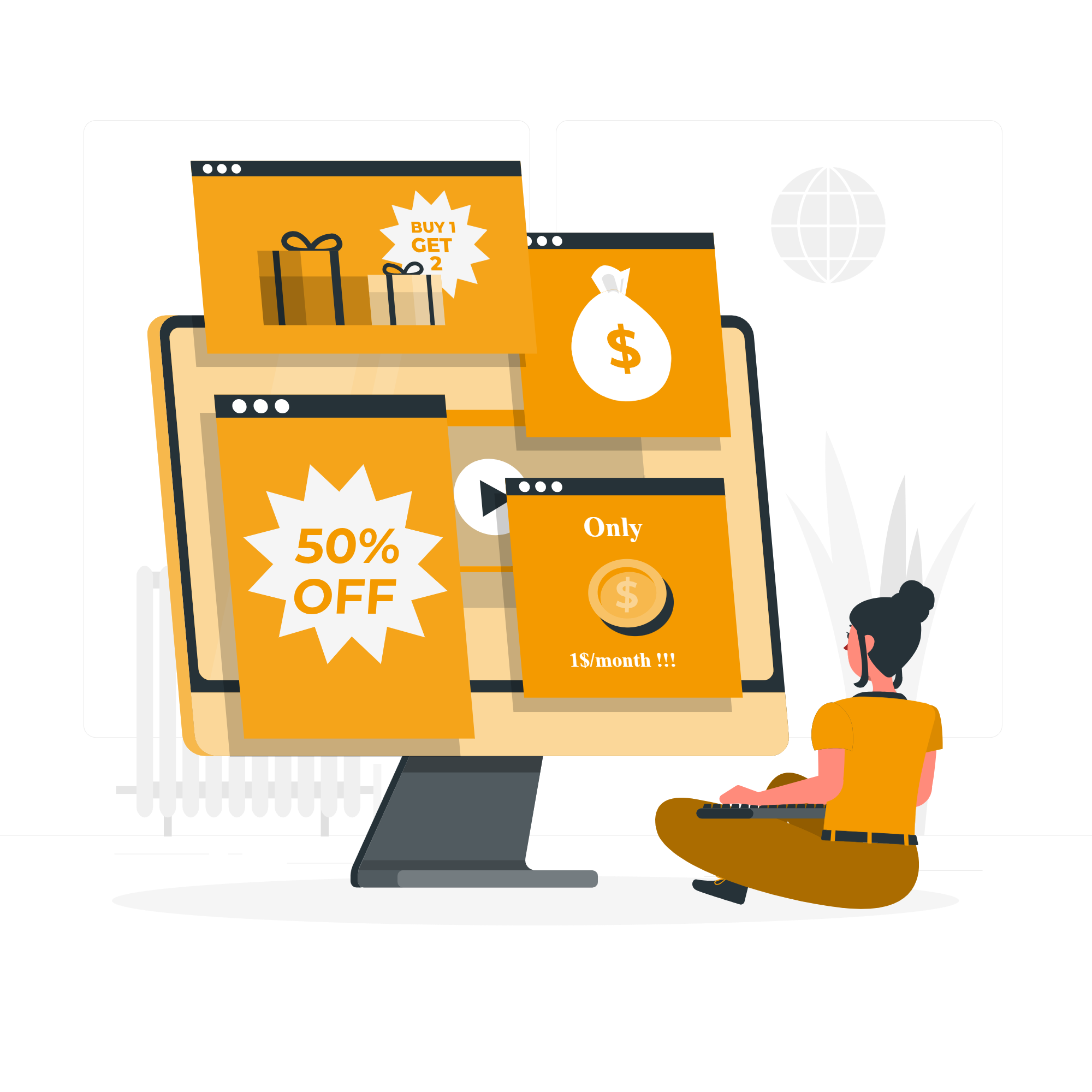 Femme en train de créer des publicités payantes en ligne, illustrant l’expertise d’une agence application mobile dans la gestion des campagnes publicitaires digitales performantes.